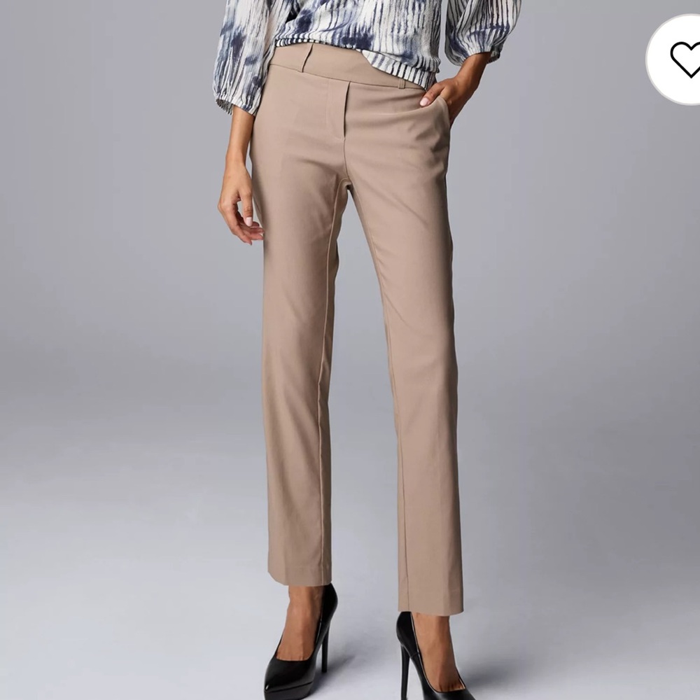 Simply Vera Vera Wang polished twill ankle pant